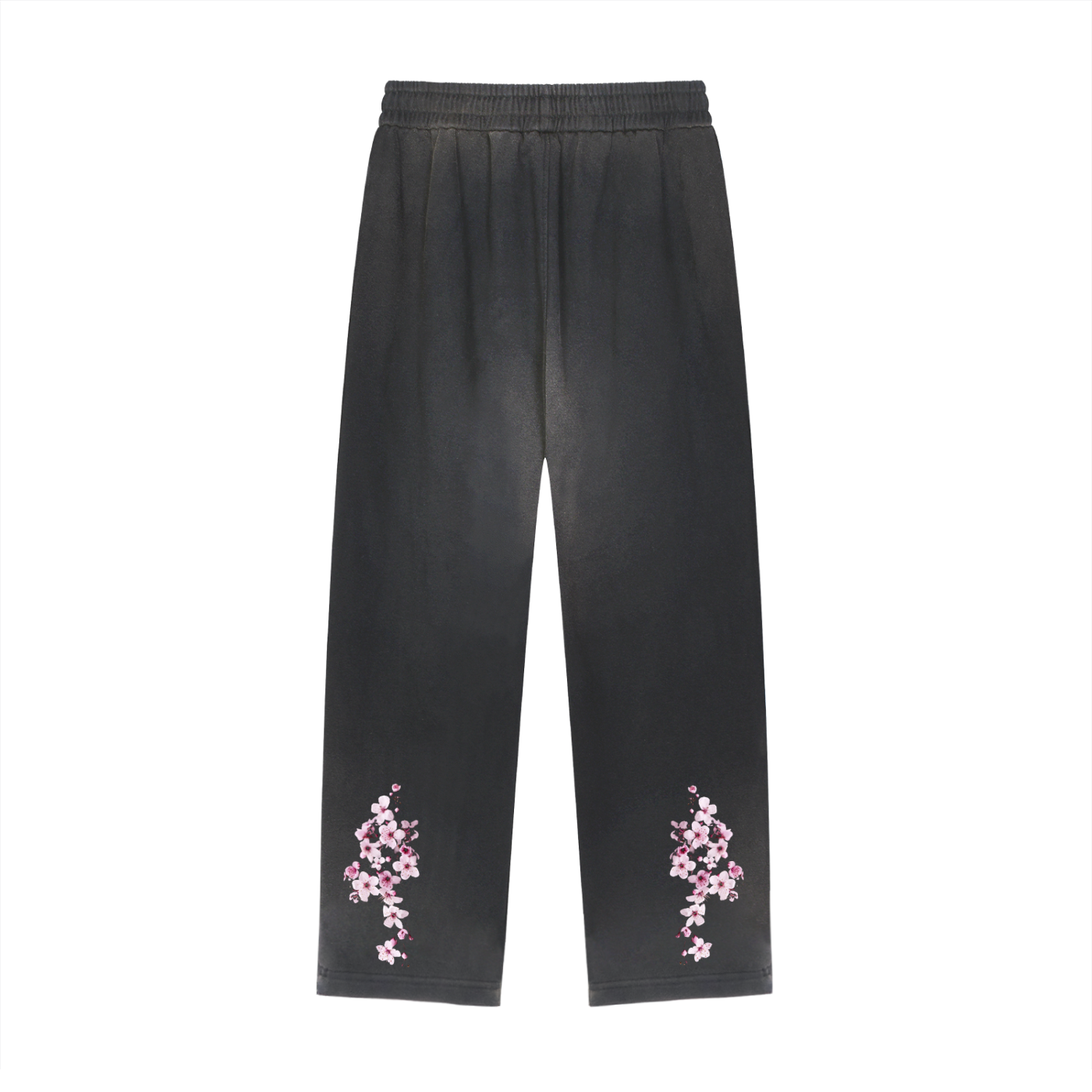 Sun Fade Raw Edge Straight-Leg Sweatpants